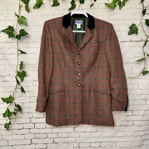 Vintage Pendelton Wool 49er Plaid Blazer Jacket 10